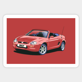 MG MGF NightFire Red Car Sticker